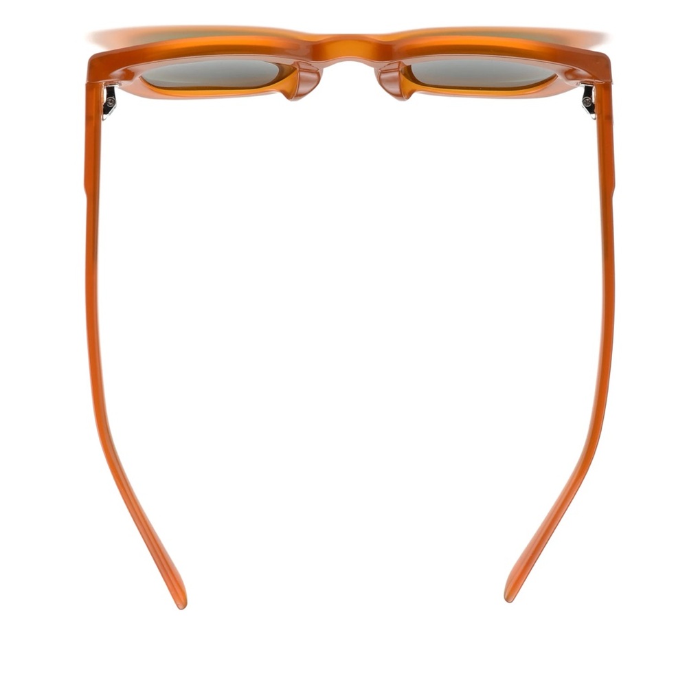 NWT Ryan Simkhai RAVI | TRANSPARENT CARAMEL | GREEN LENS Polarized Sunglasses - Picture 4 of 4